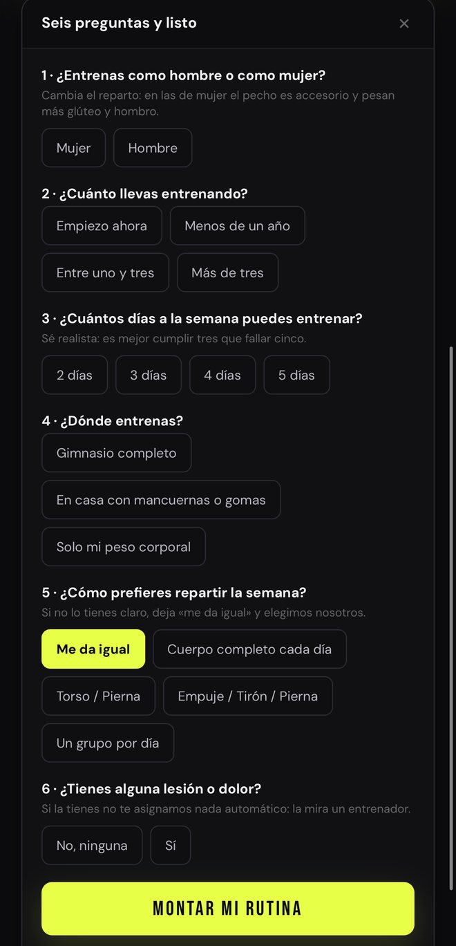 Las seis preguntas del cuestionario de Voltio